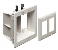 Arlington TVBU505-1 Recessed TV Box Wall Plate Kit Paintable 2-Gang, White Arlington TVBU505-1 Recessed TV Box Wall Plate Kit Paintable 2-Gang, White