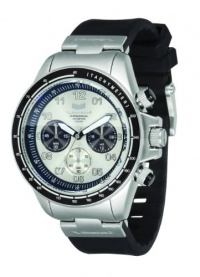 Vestal Men's ZR2CS01 ZR-2 Rubber Chrono Silver Case With Black Silicone Watch Vestal Men's ZR2CS01 ZR-2 Rubber Chrono Silver Case With Black Silicone Watch