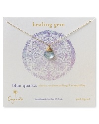 Elegant and effervescent, this delicate Dogeared pendant features a specially faceted stone, hand-wrapped to provide a soft touch of color. Elegant and effervescent, this delicate Dogeared pendant features a specially faceted stone, hand-wrapped to provide a soft touch of color.