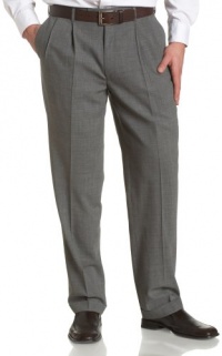 Louis Raphael LUXE Men's Washable 100% Wool Solid Pleated Hidden Extension Dress Pant,Grey,34x30 Louis Raphael LUXE Men's Washable 100% Wool Solid Pleated Hidden Extension Dress Pant,Grey,34x30