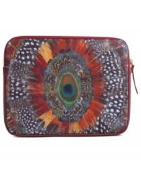 Strut your stuff with Lucky Brand's neoprene iPad sleeve. Its stylish design will have you feeling proud as a peacock when you carry it around. Approximate length: 9-3/4 inches. Approximate height: 8 inches. Approximate width: 3/4 inch. Strut your stuff with Lucky Brand's neoprene iPad sleeve. Its stylish design will have you feeling proud as a peacock when you carry it around. Approximate length: 9-3/4 inches. Approximate height: 8 inches. Approximate width: 3/4 inch.