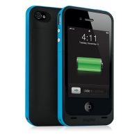 Mophie Juice Pack Plus Case and Rechargeable Battery for iPhone 4 & 4S Retail Packaging (Cyan) Mophie Juice Pack Plus Case and Rechargeable Battery for iPhone 4 & 4S Retail Packaging (Cyan)