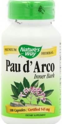 Nature's Way Pau D'Arco Inner Bark Capsules, 545mg, 100-Count Nature's Way Pau D'Arco Inner Bark Capsules, 545mg, 100-Count