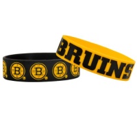 NHL Boston Bruins Bulky Bandz Bracelet 2-Pack NHL Boston Bruins Bulky Bandz Bracelet 2-Pack