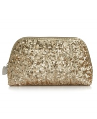 Every girl needs a little glamour, and this shimmery sequin-embellished cosmetic case from Nine West is just the right touch. Stashes all your makeup essentials and easily slips into a purse or overnight bag for on-the-go touchups anywhere. Every girl needs a little glamour, and this shimmery sequin-embellished cosmetic case from Nine West is just the right touch. Stashes all your makeup essentials and easily slips into a purse or overnight bag for on-the-go touchups anywhere.
