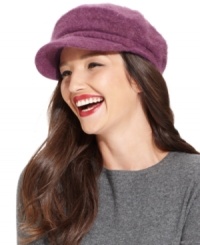This just in...cozy angora newsboy from Nine West adds the perfect trend-right touch to your winter wear. This just in...cozy angora newsboy from Nine West adds the perfect trend-right touch to your winter wear.