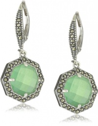 Judith Jack MALDIVES Sterling Silver, Marcasite and Chrysoprase Stone Small Drop Earrings Judith Jack MALDIVES Sterling Silver, Marcasite and Chrysoprase Stone Small Drop Earrings