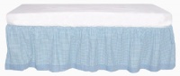 Tadpoles Classic Gingham Crib Skirt - Blue Tadpoles Classic Gingham Crib Skirt - Blue