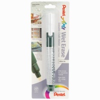 Pentel Arts Wet Erase Chalk Marker, Chisel Tip, White Ink, 1 Pack (SMW26BPW) Pentel Arts Wet Erase Chalk Marker, Chisel Tip, White Ink, 1 Pack (SMW26BPW)
