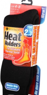 Heat Holders Thermal Socks, Women's Original, US Shoe Size 5-9, Black