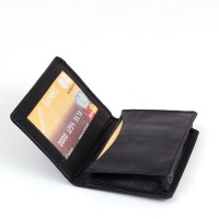 New Leather Business Card Holder Expandable Wallet Money Card Case Black Mens New Leather Business Card Holder Expandable Wallet Money Card Case Black Mens