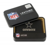NFL Dallas Cowboys Embroidered Trifold Leather Wallet NFL Dallas Cowboys Embroidered Trifold Leather Wallet