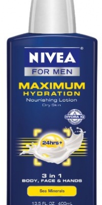 Nivea For Men Maximum Hydration 3 In 1 Moisturizer Body, Face and Hands, 13.5 Ounce Nivea For Men Maximum Hydration 3 In 1 Moisturizer Body, Face and Hands, 13.5 Ounce