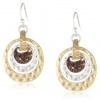 NINE WEST VINTAGE AMERICA Taking Shape Tri-Tone Gypsy Drop Earrings