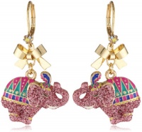 Betsey Johnson A Day at the Zoo Elephant Drop Earrings Betsey Johnson A Day at the Zoo Elephant Drop Earrings