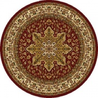 Home Dynamix Royalty 8083-200 Red 5-Feet 2-Inch Round Traditional Area Rug Home Dynamix Royalty 8083-200 Red 5-Feet 2-Inch Round Traditional Area Rug