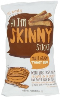 Hi I'm Skinny Sticks, Tangy BBQ Multigrain, 7-Ounce Hi I'm Skinny Sticks, Tangy BBQ Multigrain, 7-Ounce