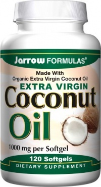 Jarrow Formulas Coconut Oil (Extra Virgin), 1000mg, 100% Certified Organic, 120 Softgels Jarrow Formulas Coconut Oil (Extra Virgin), 1000mg, 100% Certified Organic, 120 Softgels