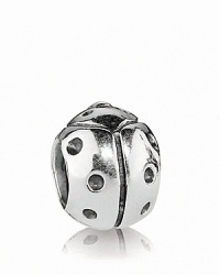 Ladybugs symbolize good luck; add this lovely sterling silver charm to your collection and make a wish. Ladybugs symbolize good luck; add this lovely sterling silver charm to your collection and make a wish.