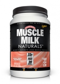 CytoSport Muscle Milk Naturals, Natural Fresh Strawberry, 2.47-Pounds