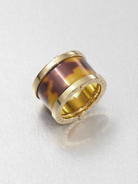 Glossy tortoise-print design accented with radiant goldtone trim. AcetateGoldtoneWidth, about .5Imported Glossy tortoise-print design accented with radiant goldtone trim. AcetateGoldtoneWidth, about .5Imported