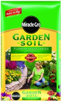Miracle-Gro 73451300 Garden Soil For Flowers & Vegetables Mixing Bag, 1-Cubic-Foot Miracle-Gro 73451300 Garden Soil For Flowers & Vegetables Mixing Bag, 1-Cubic-Foot