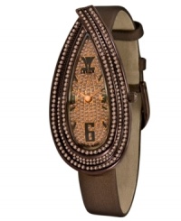 With its unique design and shimmering chocolate diamond embellishments, this Cardona collection timepiece by Le Vian begs to be indulged. With its unique design and shimmering chocolate diamond embellishments, this Cardona collection timepiece by Le Vian begs to be indulged.