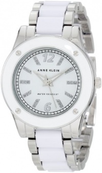 Anne Klein Women's 109181WTSV Silver-Tone and White Plastic Dress Watch Anne Klein Women's 109181WTSV Silver-Tone and White Plastic Dress Watch