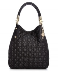 Give your everyday look some eye-catching elegance with this timeless tote from Big Buddha. Geometric-embossed pattern, golden stud accents and woven handles lend an innovative vibe, making this purse the perfect companion for work, dinner, and anything after. Give your everyday look some eye-catching elegance with this timeless tote from Big Buddha. Geometric-embossed pattern, golden stud accents and woven handles lend an innovative vibe, making this purse the perfect companion for work, dinner, and anything after.