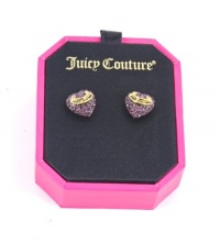 Juicy Couture Pave Heart Stud Earrings Juicy Couture Pave Heart Stud Earrings
