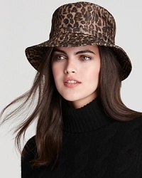 Top off your rainy day style with Eric Javits' belted, water-repellent bucket hat. Top off your rainy day style with Eric Javits' belted, water-repellent bucket hat.