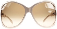 Gucci Women's 3509/S Round Sunglasses,Beige Frame/Brown Gradient Lens,One Size Gucci Women's 3509/S Round Sunglasses,Beige Frame/Brown Gradient Lens,One Size