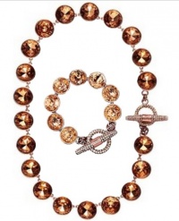 Juicy Couture Juicy Couture Jewelry Set Glam Rocks Vintage Rose Gold Multi Gemstone Pave Toggle Bracelet & Necklace Juicy Couture Juicy Couture Jewelry Set Glam Rocks Vintage Rose Gold Multi Gemstone Pave Toggle Bracelet & Necklace