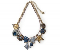 Betsey Johnson Heaven's To Betsey Bow Star Frontal Necklace