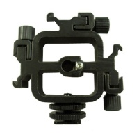 CowboyStudio Triple Hot Shoe Light and Sound Bracket with Umbrella Holder, Mount J CowboyStudio Triple Hot Shoe Light and Sound Bracket with Umbrella Holder, Mount J