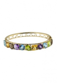 Effy Jewlery 14K Yellow Gold Multi Gemstone and Diamond Bangle