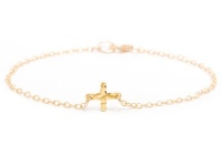 Gorjana Cross Over Charm Bracelet Gold Gorjana Cross Over Charm Bracelet Gold