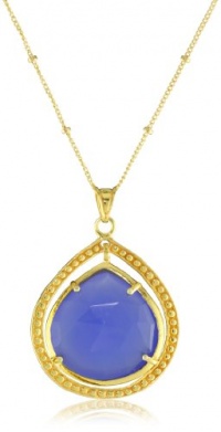 Coralia Leets Jewelry Design Riviera Collection Large Single Frame Necklace Deep Blue Chalcedony Coralia Leets Jewelry Design Riviera Collection Large Single Frame Necklace Deep Blue Chalcedony