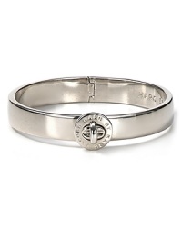 MARC BY MARC JACOBS turnlock-trimmed bangle is haute fashion hardware. Stack it up with similar styles to work a style-setting wrist. MARC BY MARC JACOBS turnlock-trimmed bangle is haute fashion hardware. Stack it up with similar styles to work a style-setting wrist.
