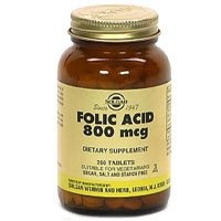 Solgar - Folic Acid, 800 mcg, 250 tablets Solgar - Folic Acid, 800 mcg, 250 tablets