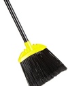 Rubbermaid Commercial FG638906 Jumbo Smooth Sweep Polypropylene Angle Broom with Black Metal Handle, 10 Head Width, Black