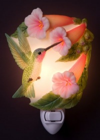 Hummingbird & Trumpet Vine Night Light Ibis & Orchid Flowers of Light Hummingbird & Trumpet Vine Night Light Ibis & Orchid Flowers of Light