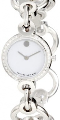 Movado Women's 0606489 Circlo Stainless Steel Diamond Bracelet Set Case Watch Movado Women's 0606489 Circlo Stainless Steel Diamond Bracelet Set Case Watch