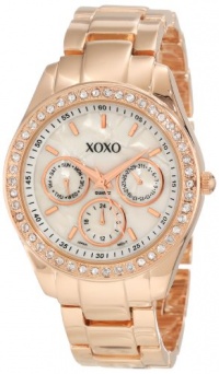 XOXO Women's XO5386 Rhinestone Accent Rose Gold Bracelet Watch XOXO Women's XO5386 Rhinestone Accent Rose Gold Bracelet Watch