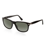 Designed and crafted in Italy, Persol - from the Italian per il sole meaning for the sun - is a favorite among tastemakers and celebrities for its impeccable fit and incredible clarity. The brand's patented Meflecto temples offer a secure fit, while crystal-tempered sunglass lenses provide protection with distortion-free vision. With a brand character that can best be described as classy, exclusive, stylish, and unique, Persol continues to go beyond trends. F