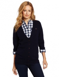 Fred Perry Women's Relaxed Fit V-neck Cardigan Fred Perry Women's Relaxed Fit V-neck Cardigan