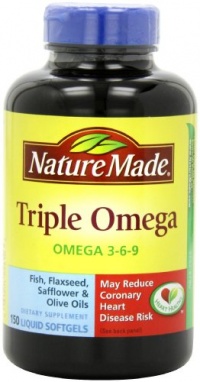 Nature Made Triple Omega 3-6-9, 150 Softgels Nature Made Triple Omega 3-6-9, 150 Softgels