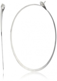 Melissa Joy Manning MJM Classic Sterling Silver Extra Large Round Hoop Earrings Melissa Joy Manning MJM Classic Sterling Silver Extra Large Round Hoop Earrings