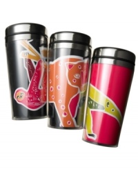Marcelo Rosenbaum, a well-known architect and designer from Sao Paulo, designs colorful and whimsical tabletop ceramics that reference personal memories and cultural roots. They are both a charming addition to the home and a useful item. This fun thermal cup, with double-walled construction, let's you take your favorite brew on the go. Features Brazilian fauna designs, crafted from dishwasher-safe ceramic. Discover Brasil. The bold colors. The exotic scents. The sensual textures. The natural sensations. Only at Macy's. Marcelo Rosenbaum, a well-known architect and designer from Sao Paulo, designs colorful and whimsical tabletop ceramics that reference personal memories and cultural roots. They are both a charming addition to the home and a useful item. This fun thermal cup, with double-walled construction, let's you take your favorite brew on the go. Features Brazilian fauna designs, crafted from dishwasher-safe ceramic. Discover Brasil. The bold colors. The exotic scents. The sensual textures. The natural sensations. Only at Macy's.
