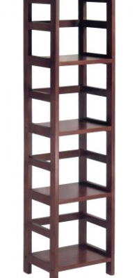 Winsome Wood 4-Shelf Narrow Shelving Unit, Espresso Winsome Wood 4-Shelf Narrow Shelving Unit, Espresso